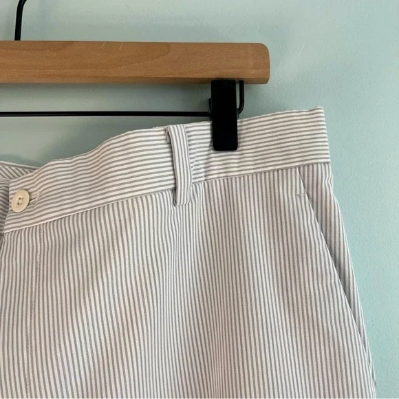 Nike Golf Dry Fit Pants 36/32 NWOT Gray White Stripe - Picture 2 of 9